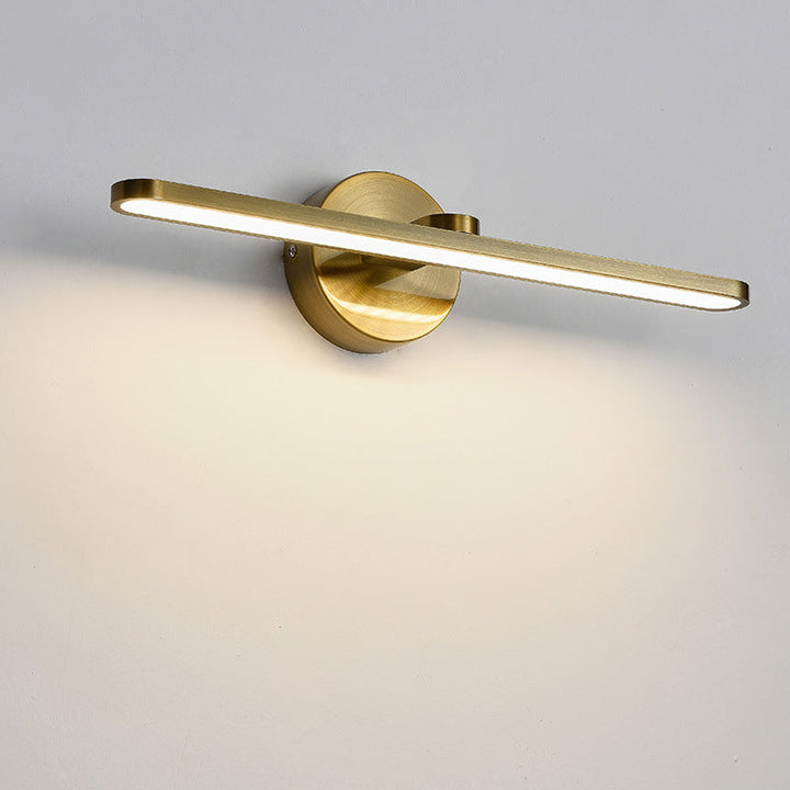 Lisslune | Elliptical Metal LED Wall Lamp Simple Style Vanity Wall Lamp Fixture for Bathroom