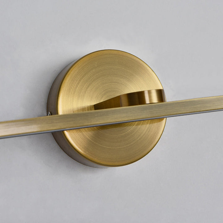 Lisslune | Elliptical Metal LED Wall Lamp Simple Style Vanity Wall Lamp Fixture for Bathroom