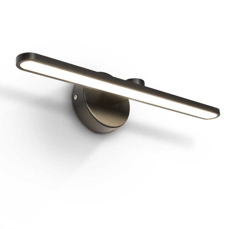 Lisslune | Elliptical Metal LED Wall Lamp Simple Style Vanity Wall Lamp Fixture for Bathroom