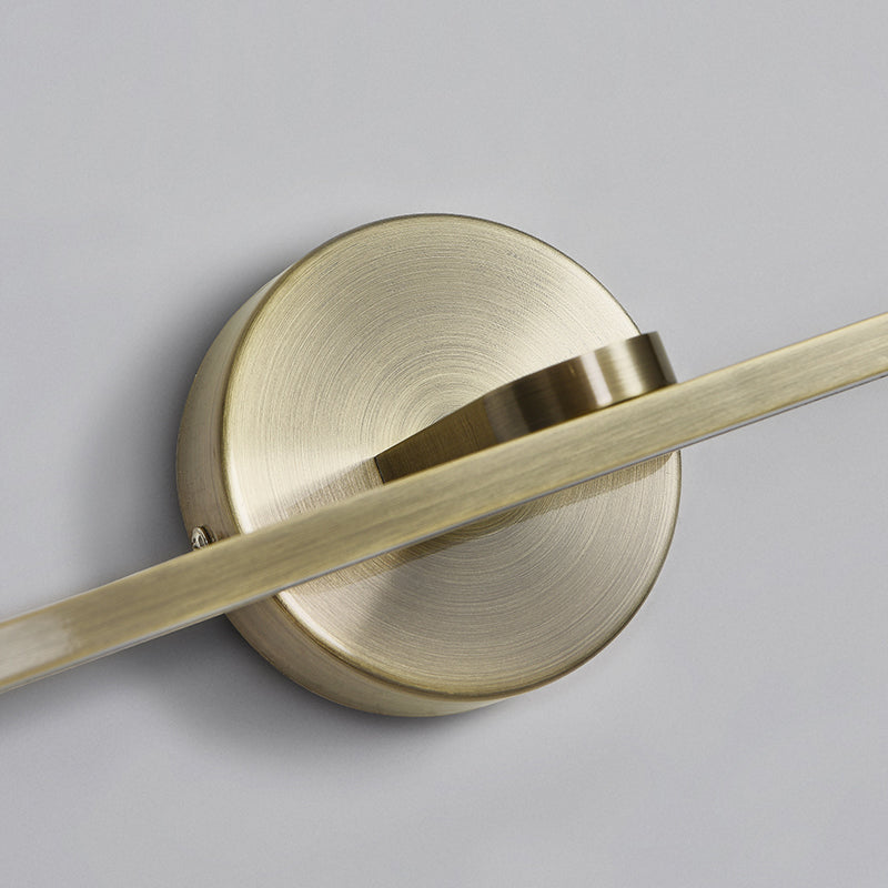 Lisslune | Elliptical Metal LED Wall Lamp Simple Style Vanity Wall Lamp Fixture for Bathroom