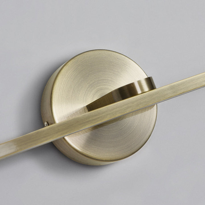 Lisslune | Elliptical Metal LED Wall Lamp Simple Style Vanity Wall Lamp Fixture for Bathroom