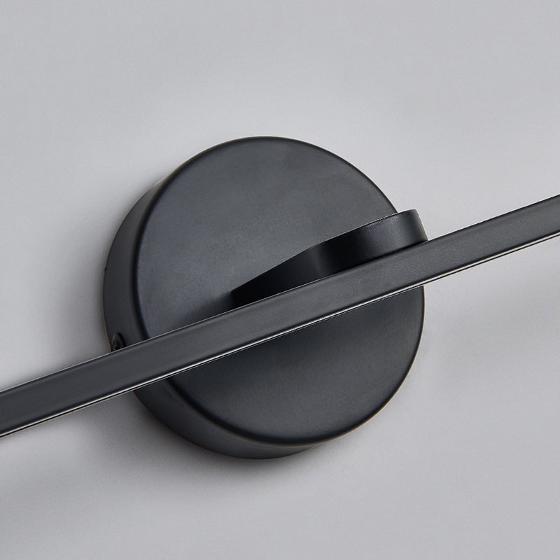 Lisslune | Elliptical Metal LED Wall Lamp Simple Style Vanity Wall Lamp Fixture for Bathroom
