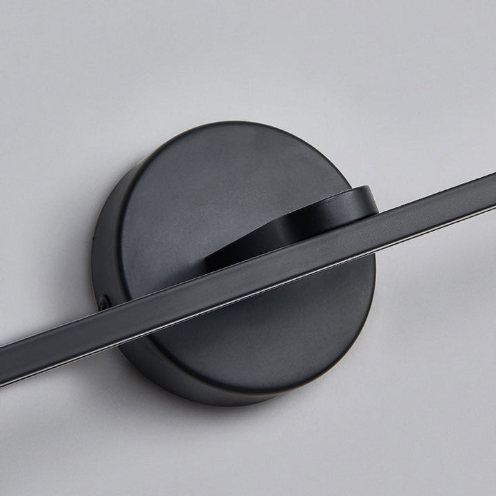Lisslune | Elliptical Metal LED Wall Lamp Simple Style Vanity Wall Lamp Fixture for Bathroom