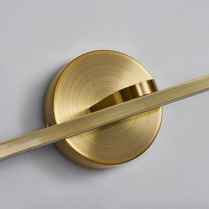 Lisslune | Elliptical Metal LED Wall Lamp Simple Style Vanity Wall Lamp Fixture for Bathroom