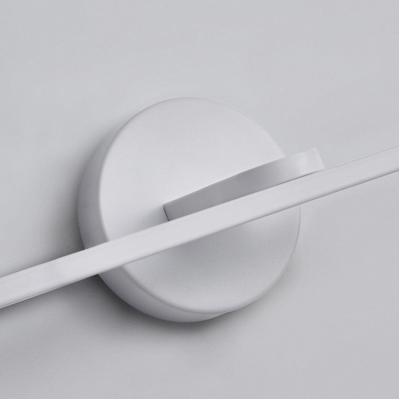 Lisslune | Elliptical Metal LED Wall Lamp Simple Style Vanity Wall Lamp Fixture for Bathroom