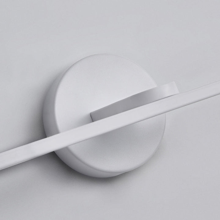 Lisslune | Elliptical Metal LED Wall Lamp Simple Style Vanity Wall Lamp Fixture for Bathroom