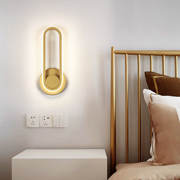 Skørter | Rotatable Oblong Wall Mounted Lamp Nordic Metal LED Wall Light Wall Lighting for Bedroom