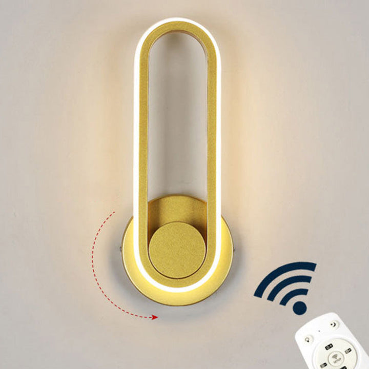 Skørter | Rotatable Oblong Wall Mounted Lamp Nordic Metal LED Wall Light Wall Lighting for Bedroom