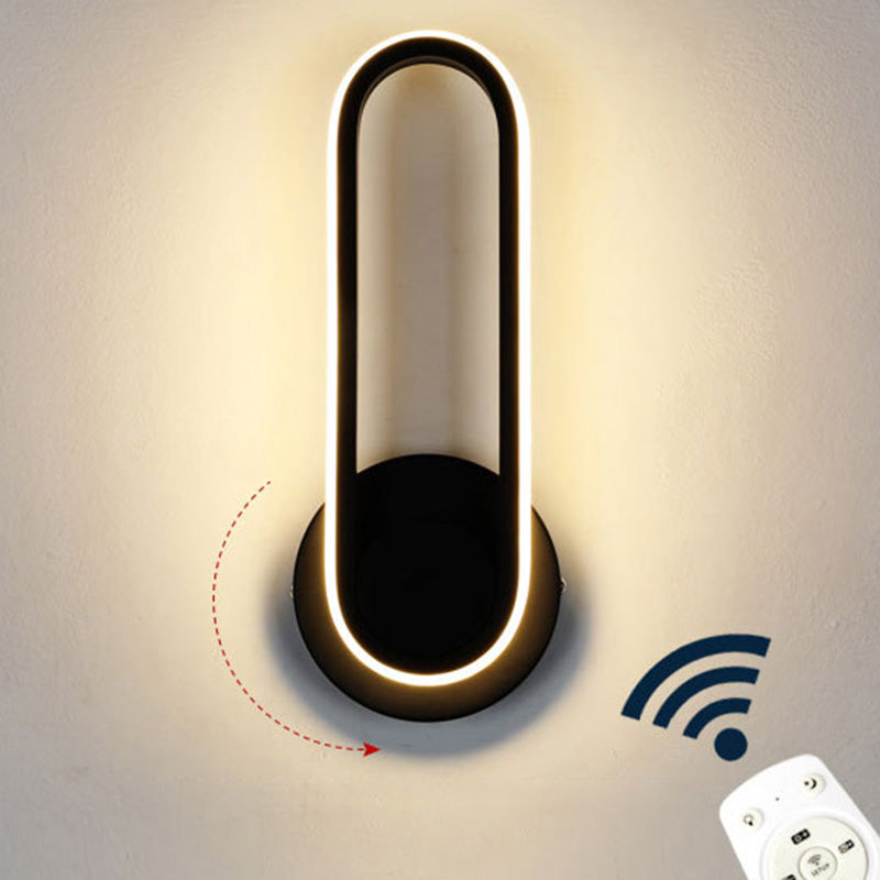Skørter | Rotatable Oblong Wall Mounted Lamp Nordic Metal LED Wall Light Wall Lighting for Bedroom
