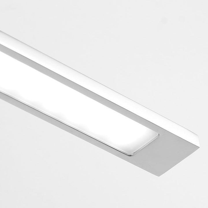 Lisslune | Modern Linear Wall Lamp Stainless Steel LED Bathroom Lighting in Nickel