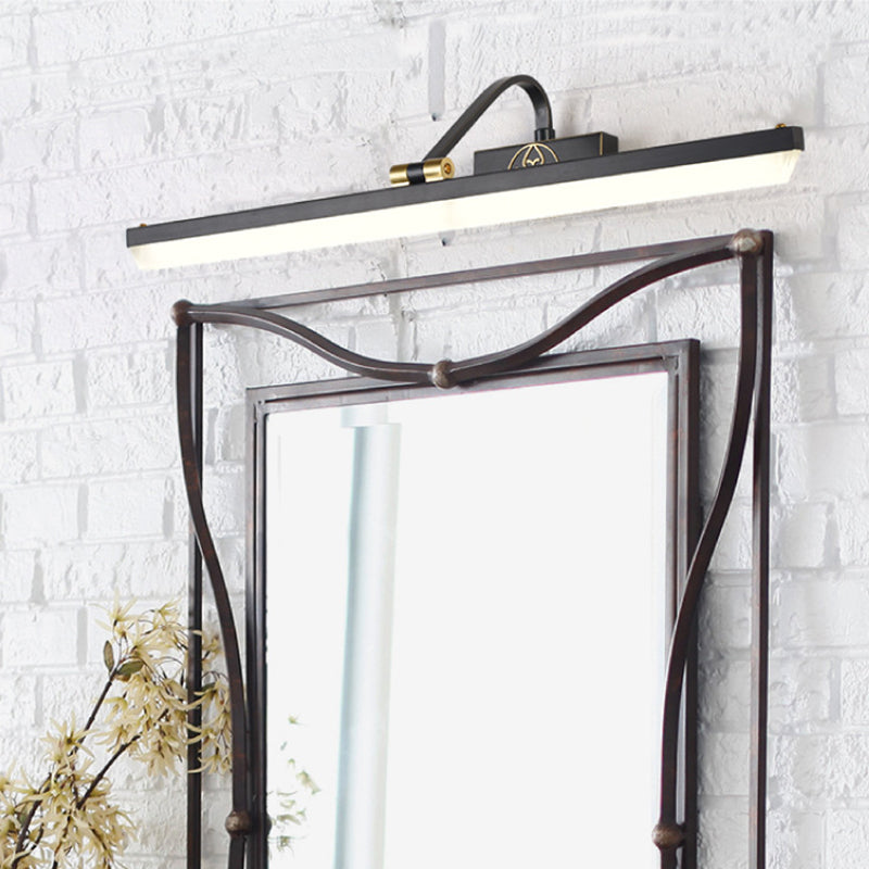 Skørter | Traditional Tube Vanity Lighting Ideas Metal Rotatable LED Wall Lamp in Gold-Black