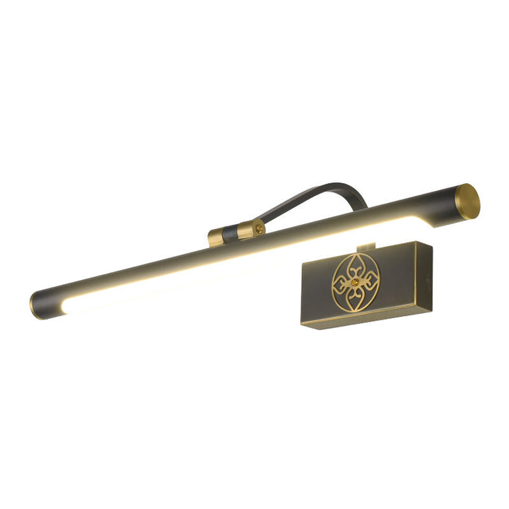 Skørter | Traditional Tube Vanity Lighting Ideas Metal Rotatable LED Wall Lamp in Gold-Black