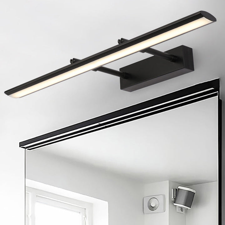 Lisslune | Modern Beam-Shaped Vanity Wall Light Stainless Steel Bathroom LED Wall Light with Adjustable Joint