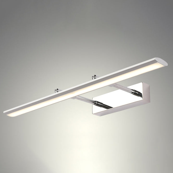 Lisslune | Modern Beam-Shaped Vanity Wall Light Stainless Steel Bathroom LED Wall Light with Adjustable Joint