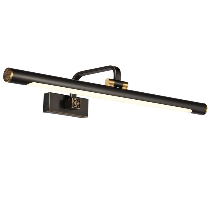 Lisslune | Tubular LED Make-up Mirror Light Traditional Black Metal Adjustable Wall Lighting Fixture