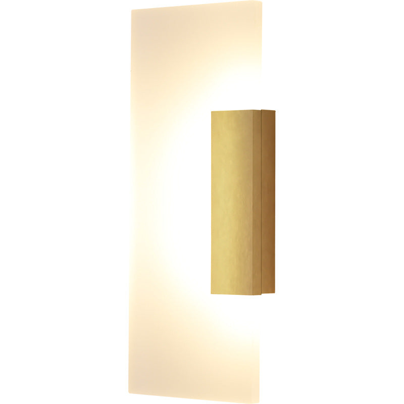 Lisslune | Rectangular Acrylic Wall Sconces Lamp Minimalism Gold LED Wall Lighting for Hallway