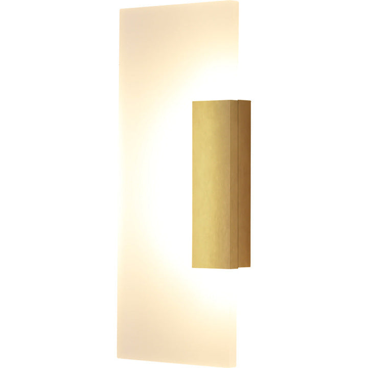 Lisslune | Rectangular Acrylic Wall Sconces Lamp Minimalism Gold LED Wall Lighting for Hallway