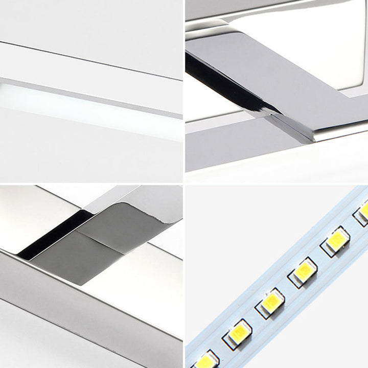 Lisslune | White bar shaped wall lamp minimalist acrylic LED wall mounted makeup light for the bathroom
