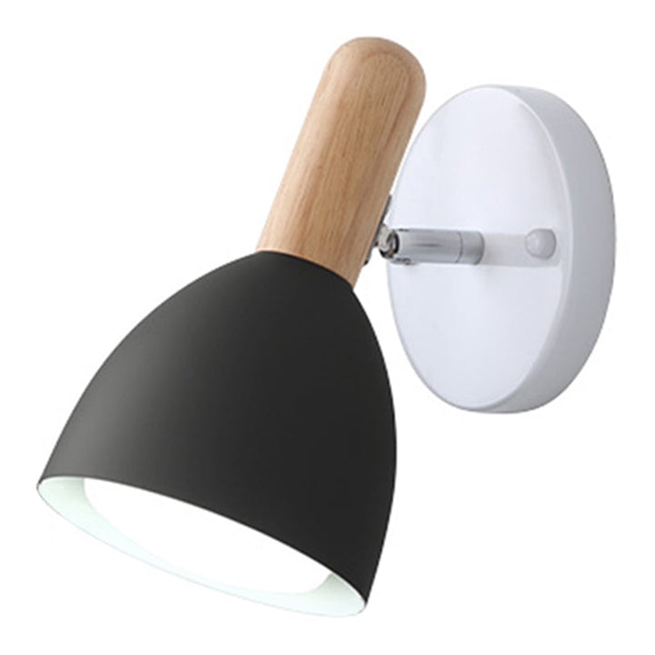 Lisslune | Children's Style Bell-Shaped Wall Light Metal 1-Lamp Bedroom Reading Light with Pivot Joint