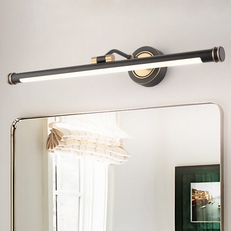 Skørter | Traditional Oval Vanity Light Metal LED Wall Lamp with Adjustable Arm