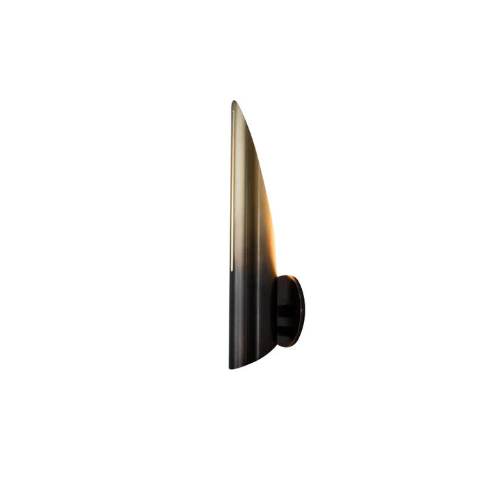 Lisslune | Angled Cut Metal Wall Light Postmodern Single Bulb Wall Light for Living Room