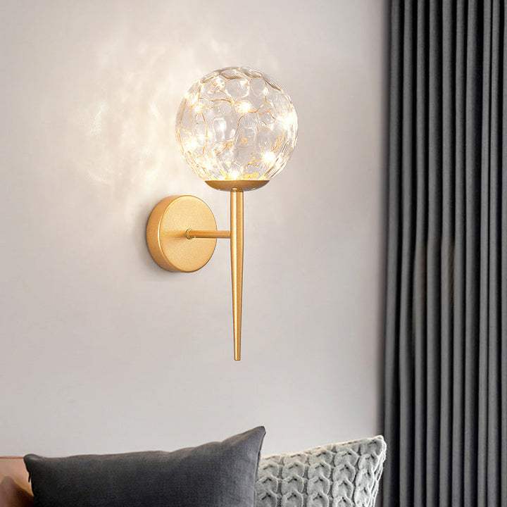Lisslune | Living Room LED Wall Light Nordic Starry Sky Wall Light with Glass Shade