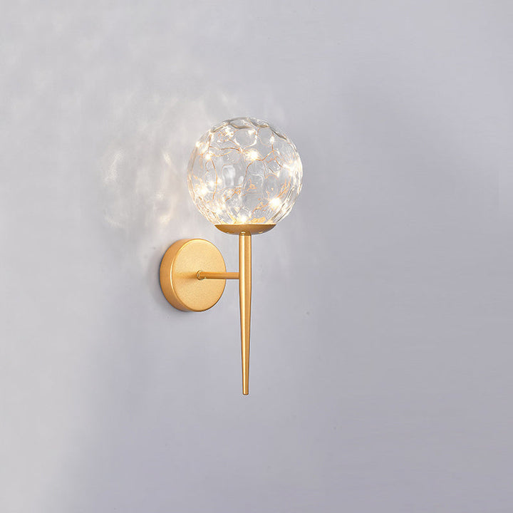 Lisslune | Living Room LED Wall Light Nordic Starry Sky Wall Light with Glass Shade