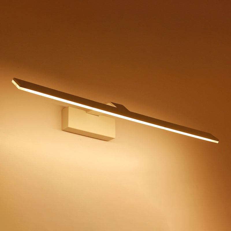 Skørter | Rectangular Bath LED Mirror Lighting Acrylic Minimalist Makeup Wall Lighting Fixture