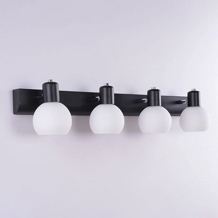 Lisslune | Dome Bath Vanity Light Fixture Minimalist Satin Opal Glass Wall Mounted Lighting
