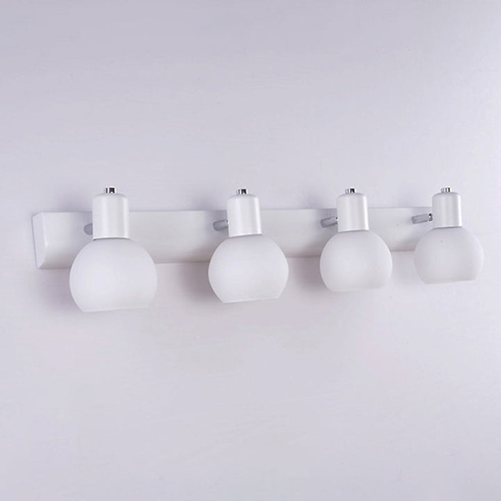 Lisslune | Dome Bath Vanity Light Fixture Minimalist Satin Opal Glass Wall Mounted Lighting