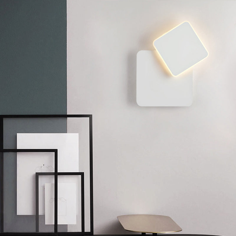 Lisslune | Adjustable geometric wall lamp minimalist metal living room LED wall lighting fixture