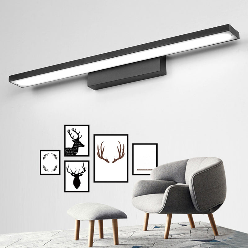 Lisslune | Modern Rectangular LED Wall Light Sconce Aluminum Bathroom Vanity Lighting Ideas