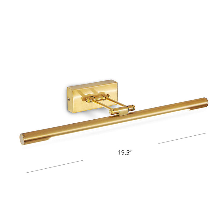 Skørter | Rotatable Tubular Vanity Wall Lamp Antique Style Metal LED Wall Mount Lighting