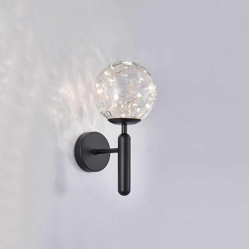 Lisslune | Postmodern Wall Light Ball LED Star Wall Lighting with Glass Shade for the Bedroom