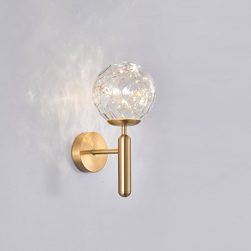 Lisslune | Postmodern Wall Light Ball LED Star Wall Lighting with Glass Shade for the Bedroom