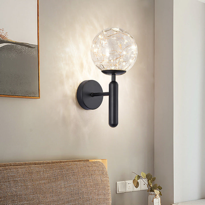 Lisslune | Postmodern Wall Light Ball LED Star Wall Lighting with Glass Shade for the Bedroom