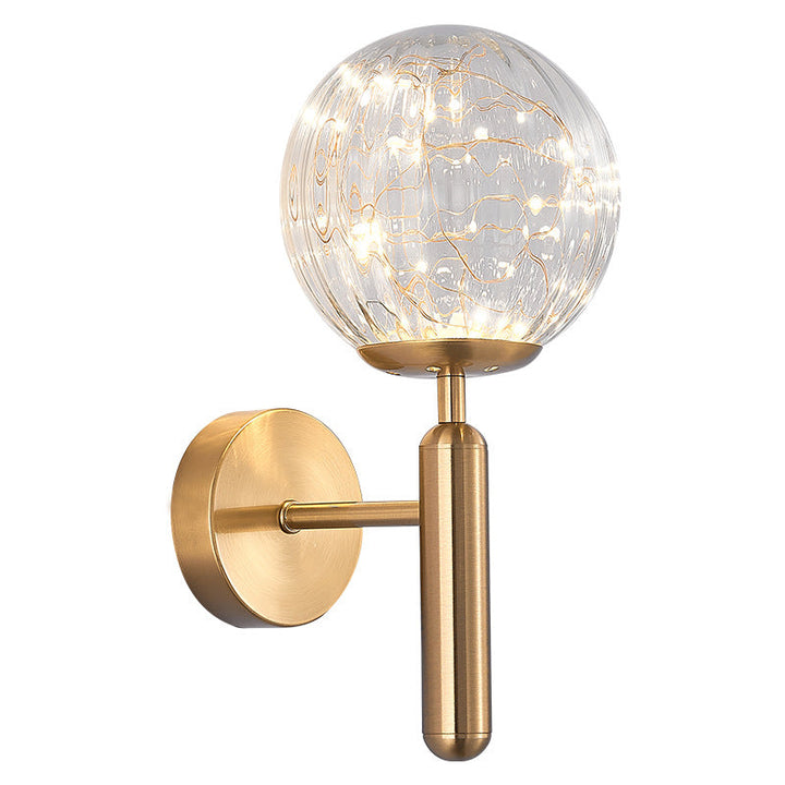 Lisslune | Postmodern Wall Light Ball LED Star Wall Lighting with Glass Shade for the Bedroom