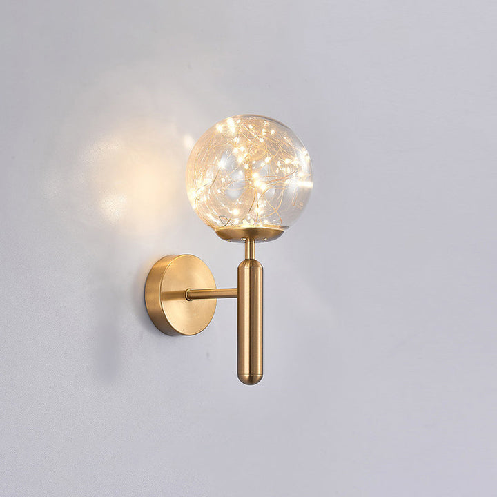 Lisslune | Postmodern Wall Light Ball LED Star Wall Lighting with Glass Shade for the Bedroom