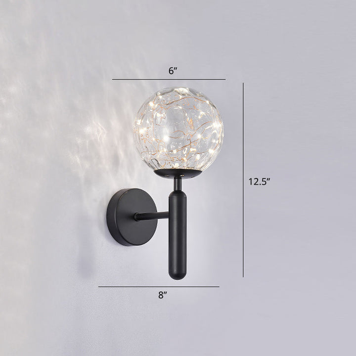 Lisslune | Postmodern Wall Light Ball LED Star Wall Lighting with Glass Shade for the Bedroom
