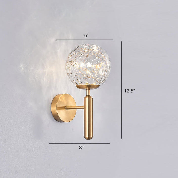 Lisslune | Postmodern Wall Light Ball LED Star Wall Lighting with Glass Shade for the Bedroom