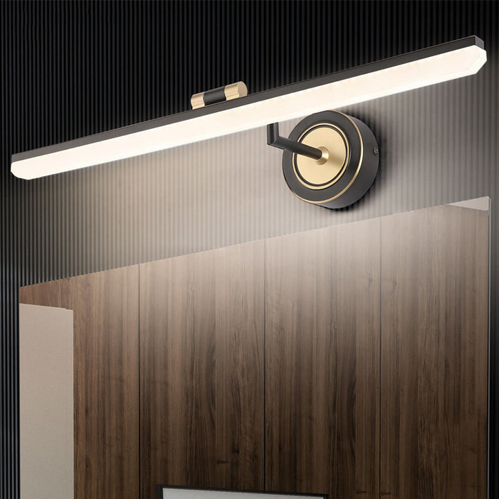 Lisslune | Swing Arm LED Bathroom Light Minimalism Acrylic Wall-Mounted Vanity Light for Bathroom