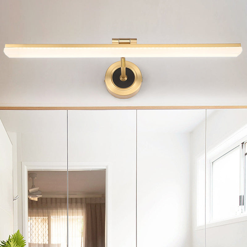 Lisslune | Swing Arm LED Bathroom Light Minimalism Acrylic Wall-Mounted Vanity Light for Bathroom