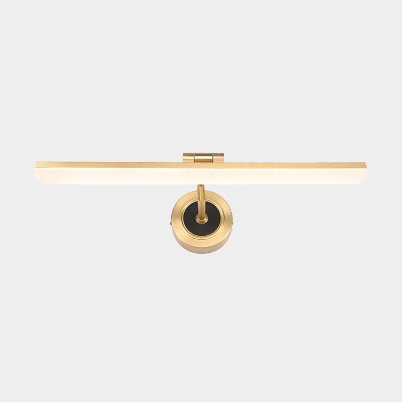 Lisslune | Swing Arm LED Bathroom Light Minimalism Acrylic Wall-Mounted Vanity Light for Bathroom