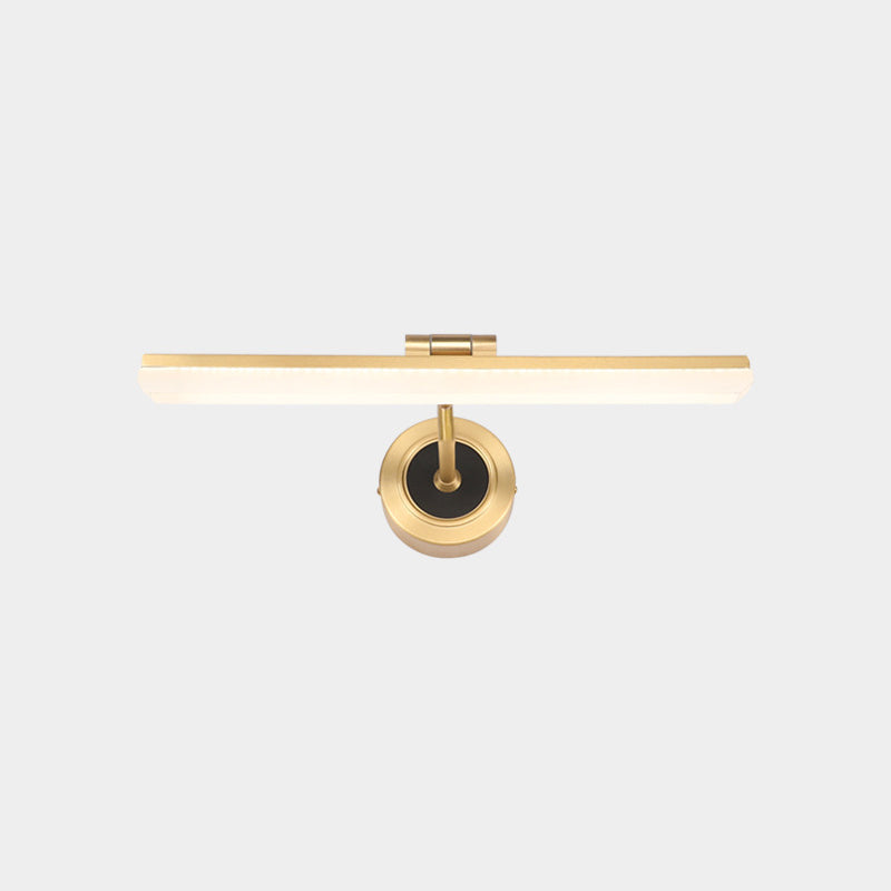 Lisslune | Swing Arm LED Bathroom Light Minimalism Acrylic Wall-Mounted Vanity Light for Bathroom