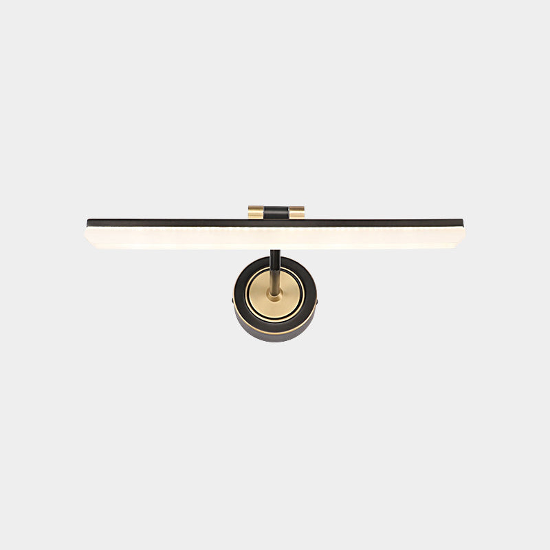 Lisslune | Swing Arm LED Bathroom Light Minimalism Acrylic Wall-Mounted Vanity Light for Bathroom