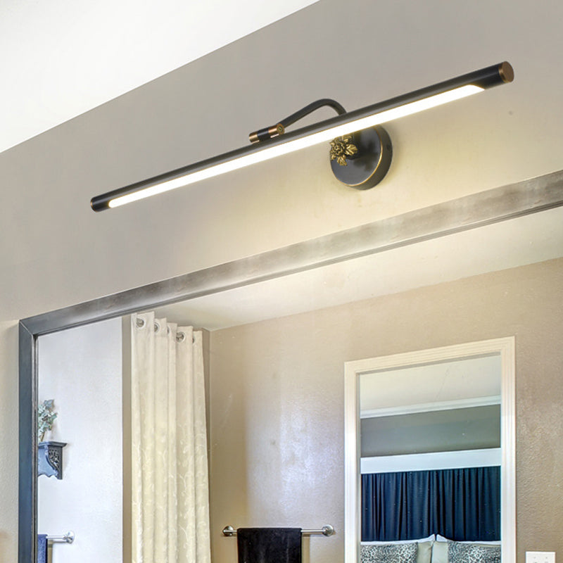 Lisslune | Adjustable Pipe Bath Part Mirrors Light Vintage Metal LED Wall Mounted Lamp