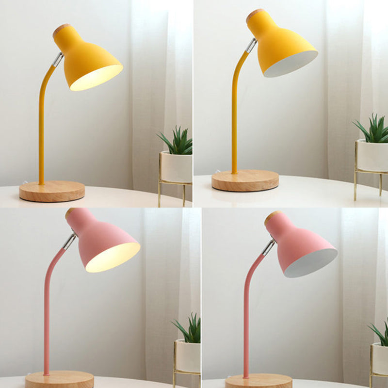 Lisslune | Flashlight-shaped swivel table lamp Macaron Metal 1-light night lamp for children's room