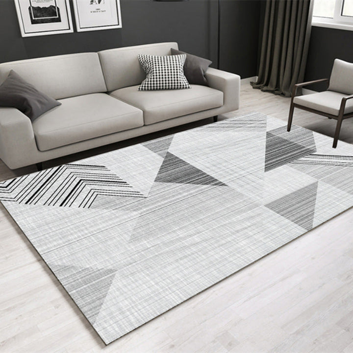 Lisslune | Southwestern geometric printed carpet Multicolor cotton blend area runner non-slip easy-care indoor rug for living room