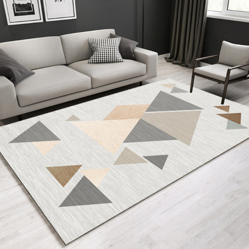 Lisslune | Southwestern geometric printed carpet Multicolor cotton blend area runner non-slip easy-care indoor rug for living room