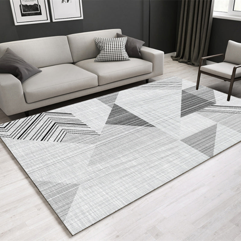 Lisslune | Southwestern geometric printed carpet Multicolor cotton blend area runner non-slip easy-care indoor rug for living room